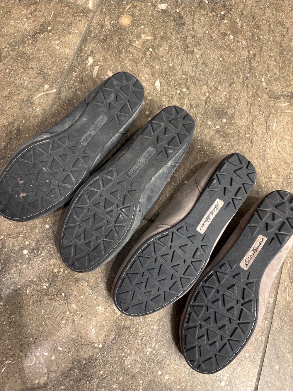 Bundle of 2 Eddie Bauer ballet flats, 8.5, gray and black - Picture 5 of 12